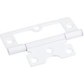 Hardware Resources White 3" Swaged Loose Pin Non-Mortise Hinge with 6 Holes 9802WH